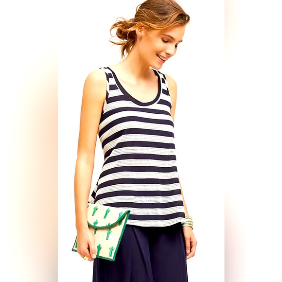 Anthropologie Tops - Anthropologie – On The Road – Pointelle Swing Tank – Small